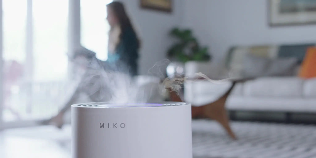 MYST humidifier with essential oil for allergies at home